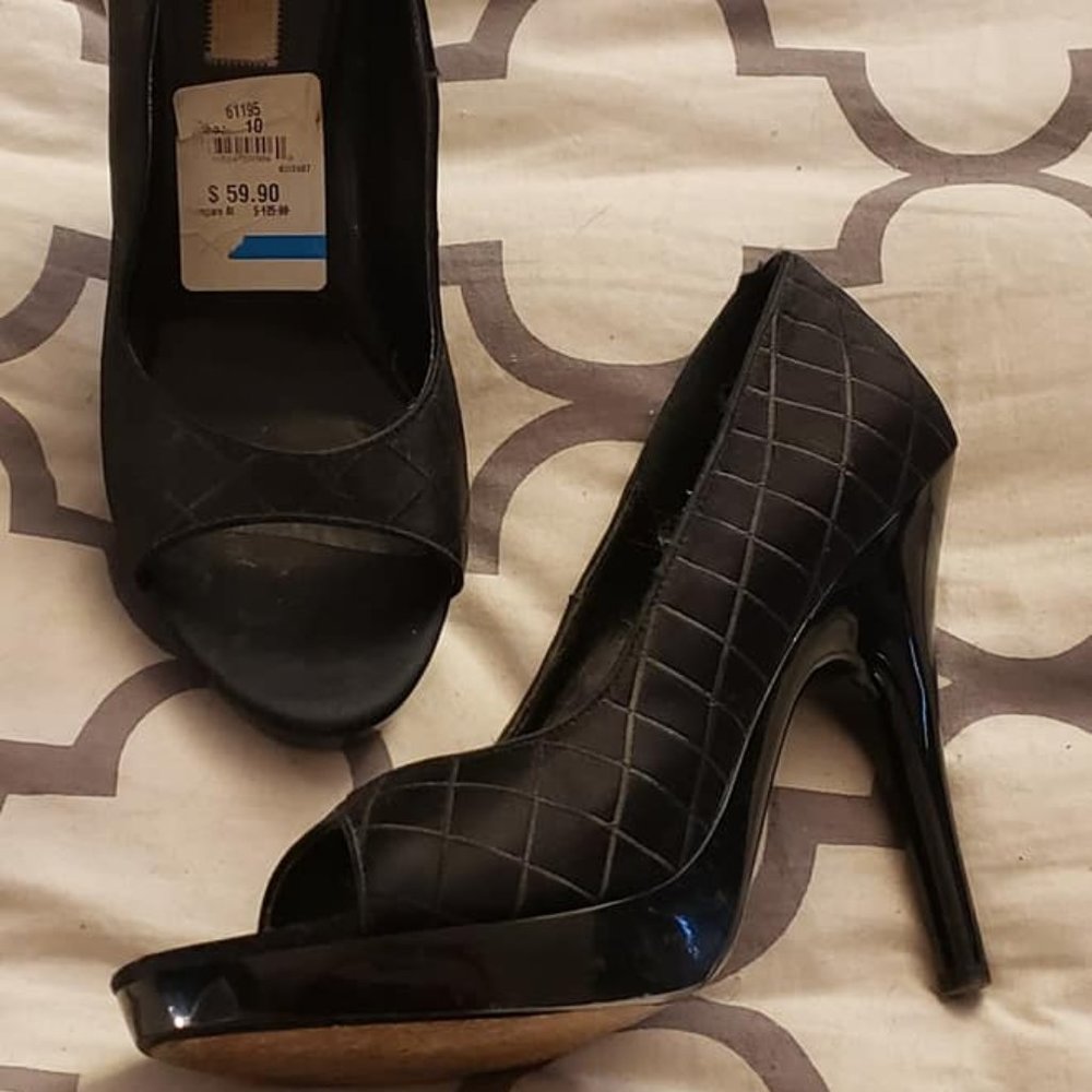 JLo by Jennifer Lopez Open-Toe Pump, Black